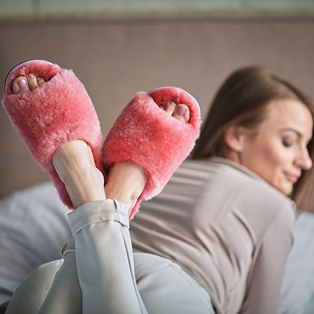 Odinės šlepetės iš aukštikalnių